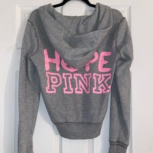 VS PINK | grey zip hoodie